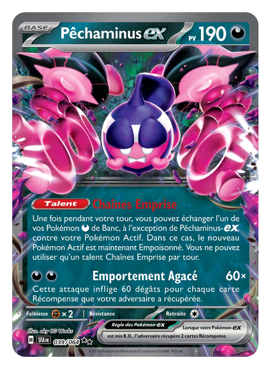 Carte Pokémon Pêchaminus Ex