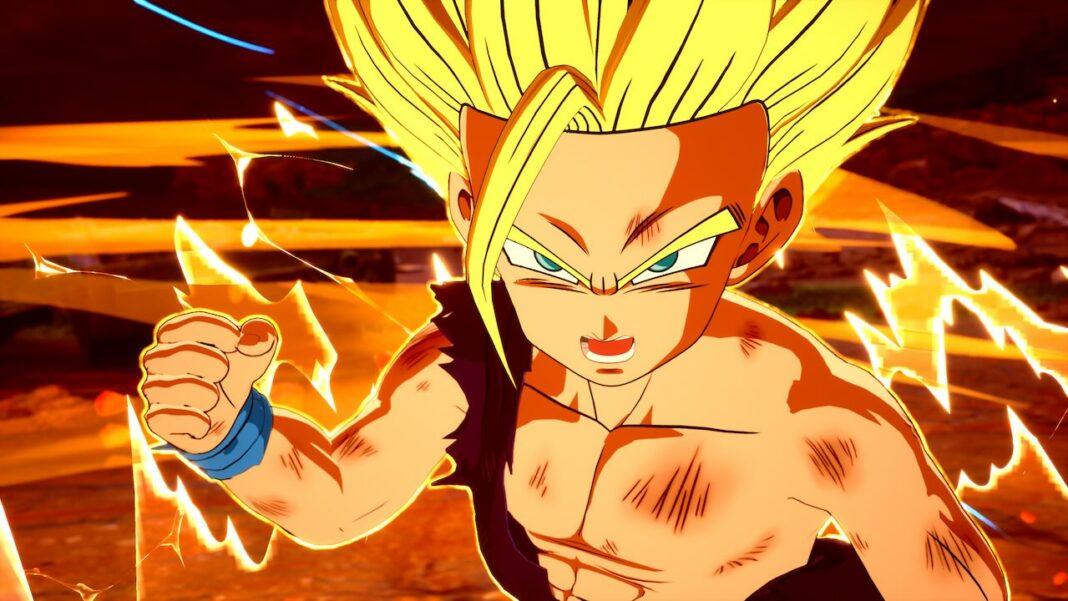 Gohan Ado sort les muscles face à Cell pour Dragon Ball Sparking Zero