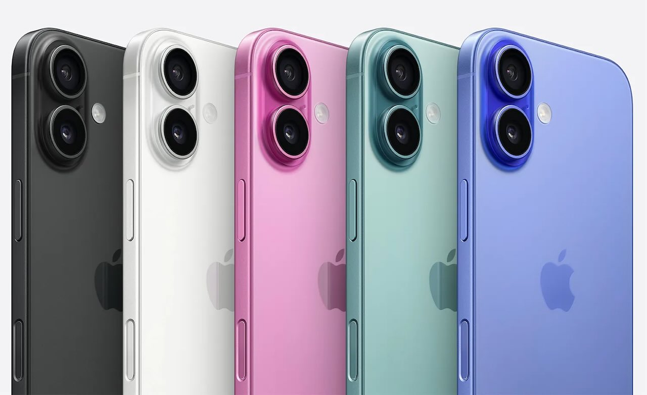 Les différentes couleurs de l'iPhone 16.