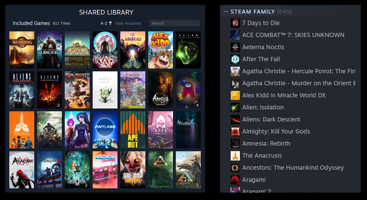 Il est désormais plus facile de partager sa librairie Steam