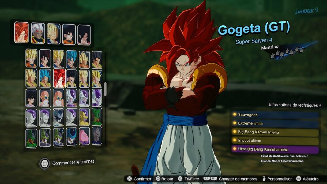 Super Gogeta GT dans Sparking Zero.