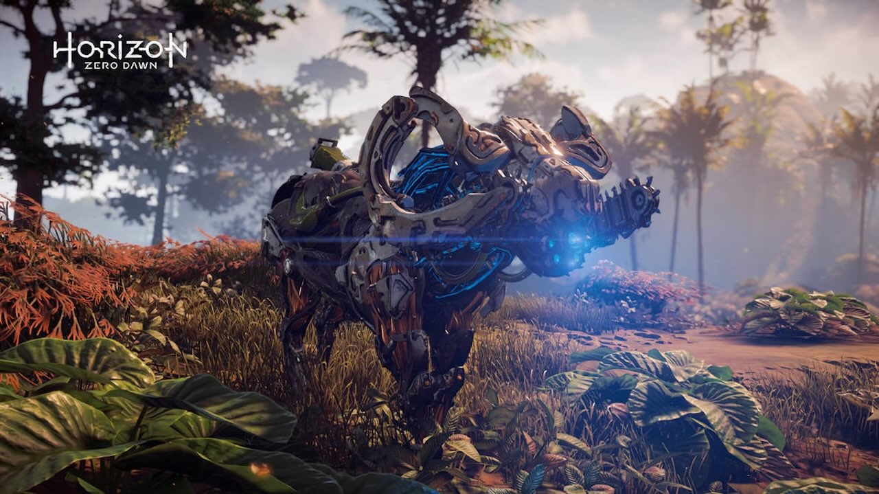 Monture Coureuse dans Horizon Zero Dawn, puissante machine au coup de pied dévastateur