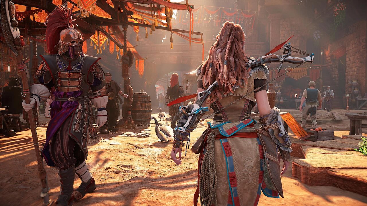 Des marchands vous proposeront de quoi avoir l'avantage dans Horizon Zero Dawn Remastered.