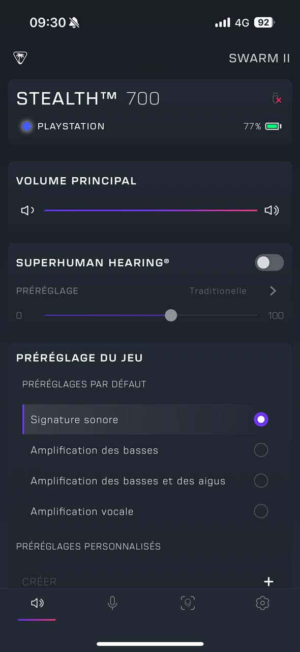 Logiciel Turtle Beach Swarm II en action avec le Stealth 700 Gen 3