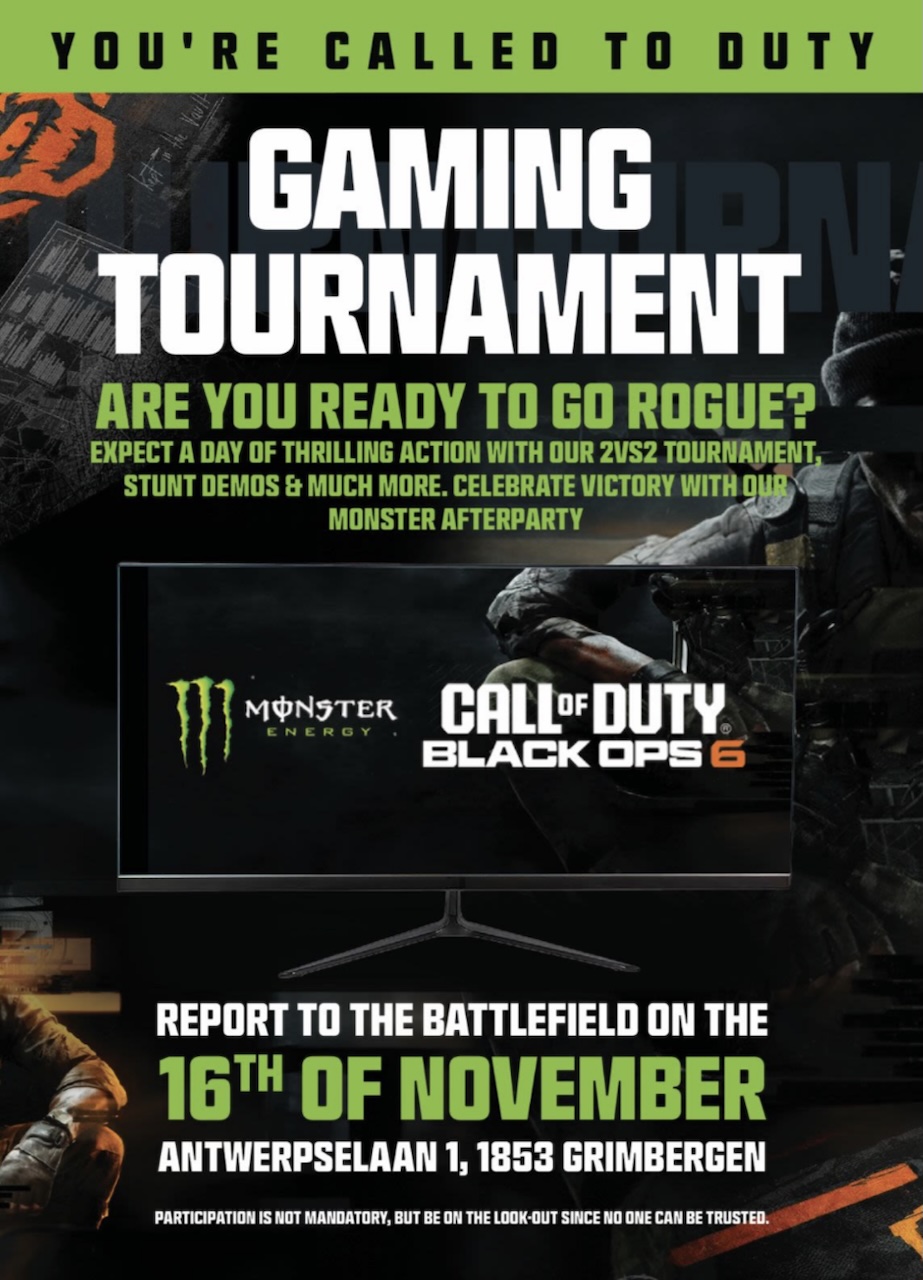 Un tournoi Black Ops 6 organisé par Monster Energy à Anvers, en Belgique