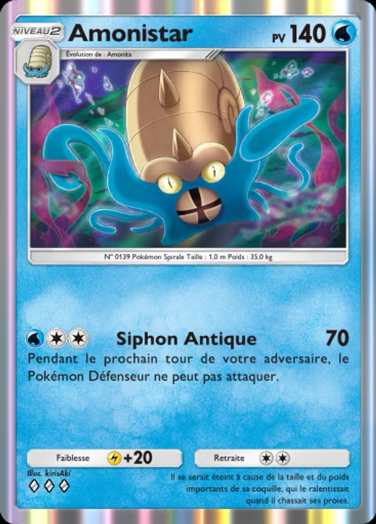 La carte Amonistar bloque les decks Meta sur JCC Pokémon Pocket