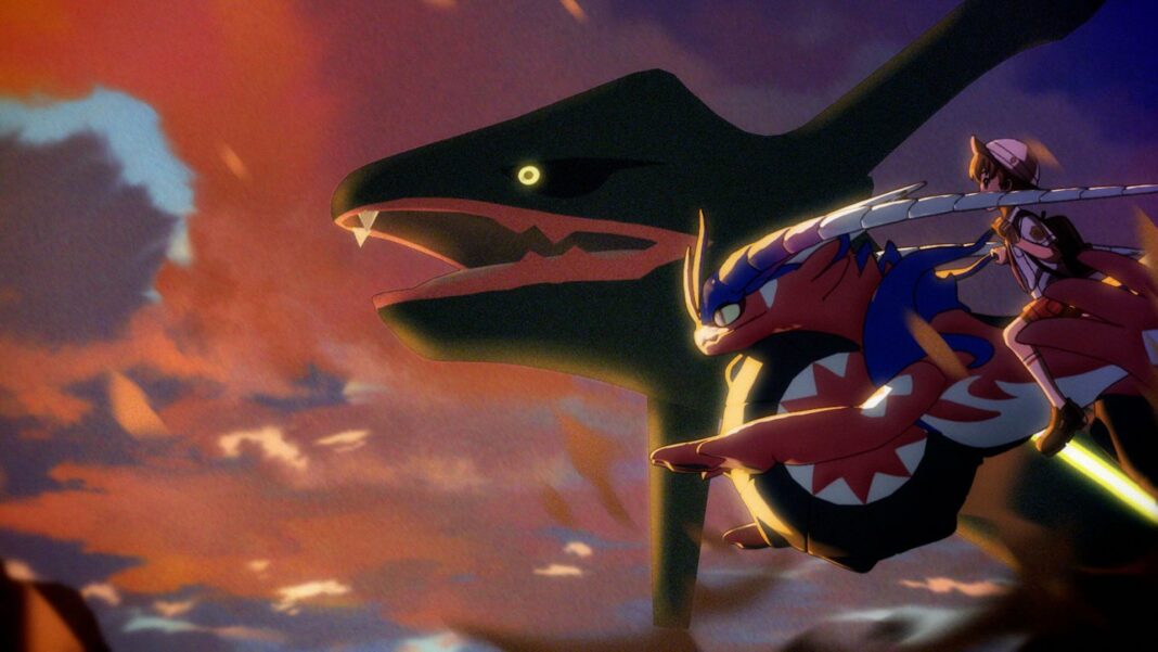 Rayquaza chromatique débarque dans Pokémon écarlate et violet