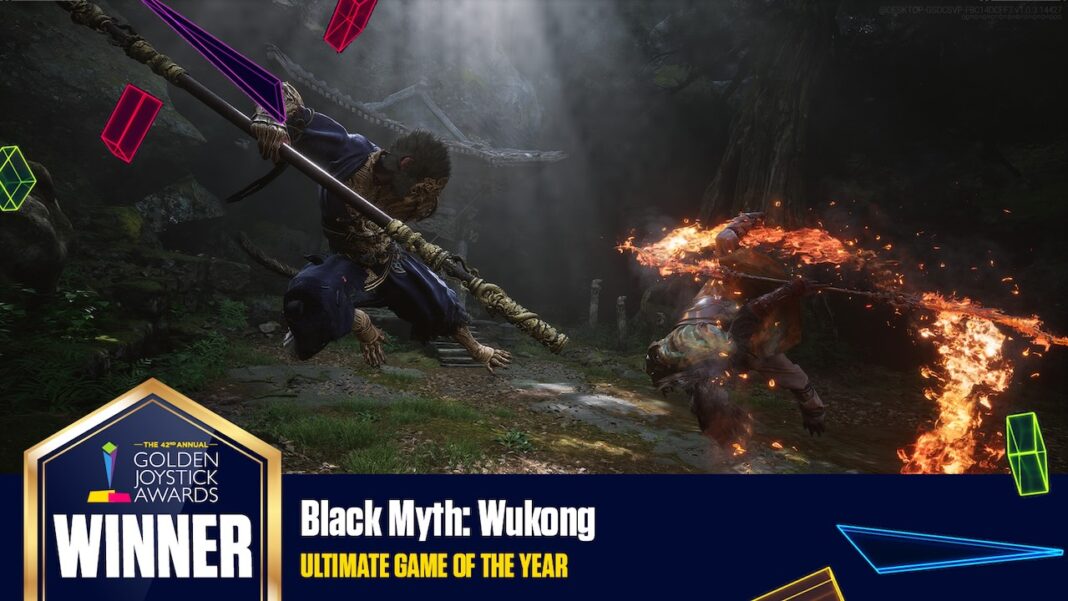 Black Myth Wukong remporte le prix du jeu de l'année aux Golden Joystick Awards