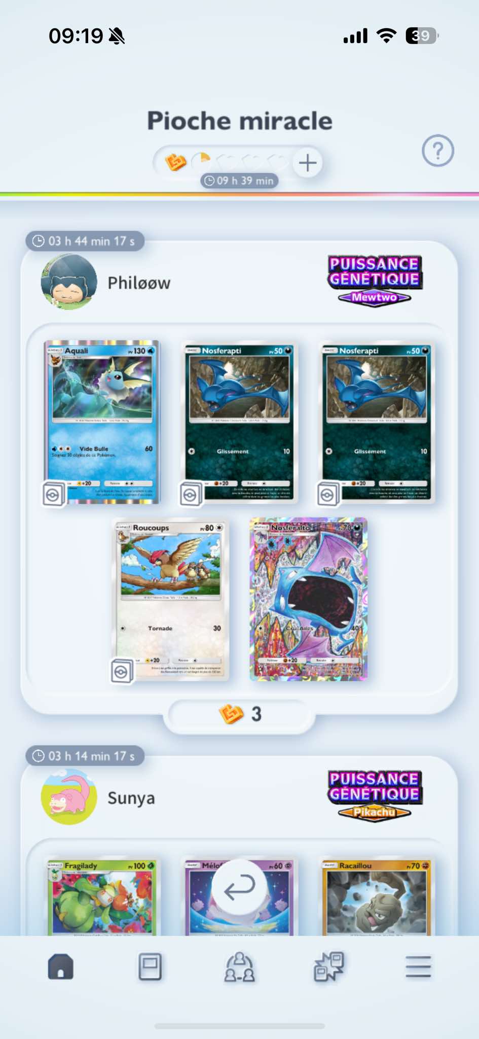 Ne négligez pas la pioche miracle pour avoir les cartes rares dans Pokémon TCG Pocket !