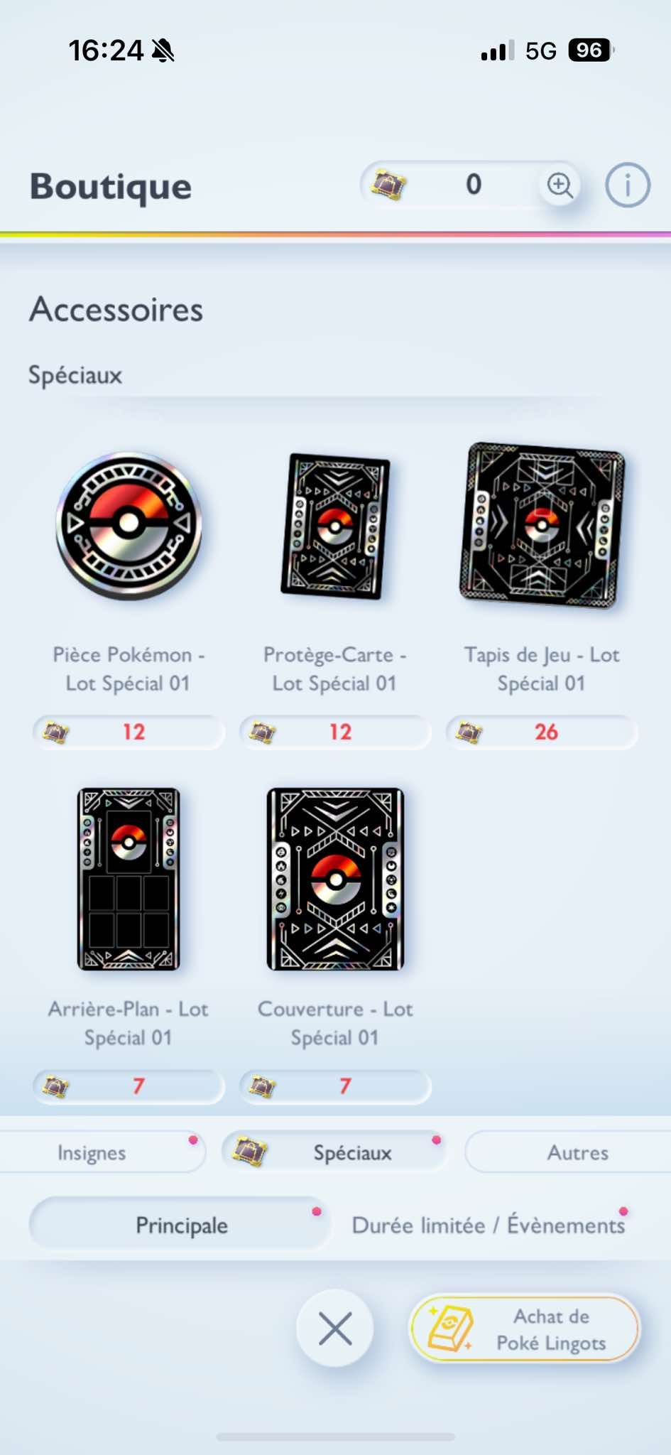 La boutique en ligne du jeu mobile Pokémon JCC Pocket