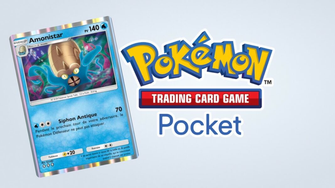 Amonistar est la parfaite réponse aux decks Meta de JCC Pokémon Pocket