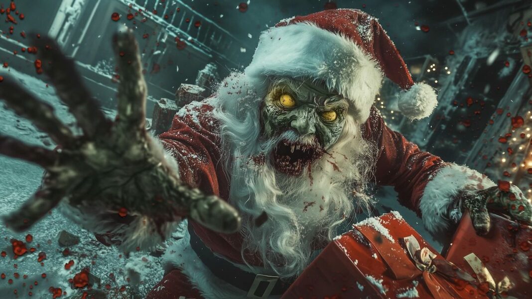 Le Zombie de Noel créé par Activision sur cette image présente six doigts. Un signe de l'utilisation de l'IA ?