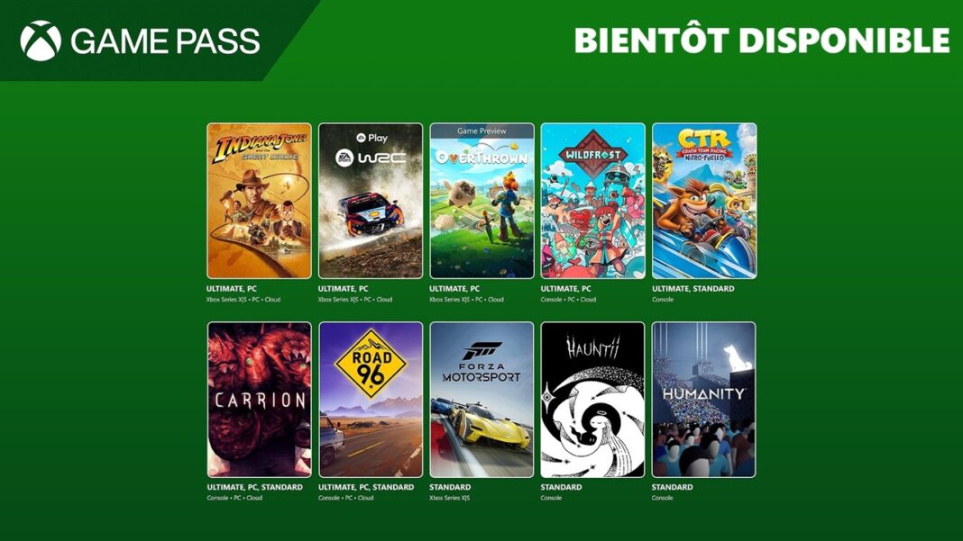 xbox game pass décembre