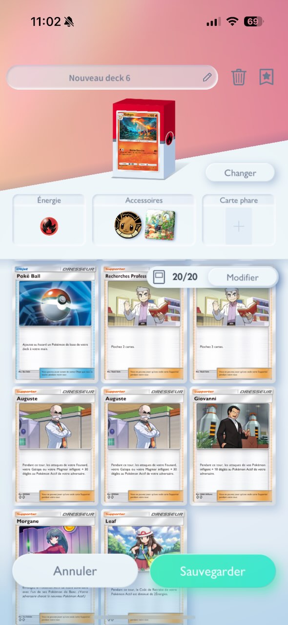 Constitution du deck Rapid Fire 2.0 anti-célébi dans Pokémon TCG Pocket