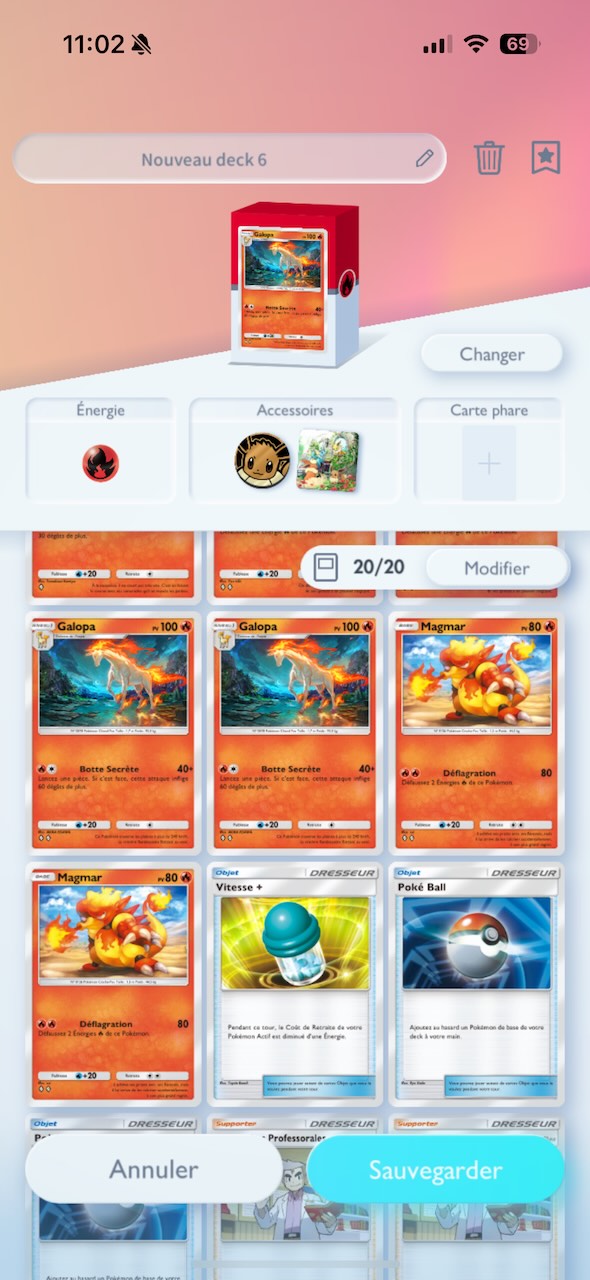 Constitution du deck Rapid Fire 2.0 anti-célébi dans Pokémon TCG Pocket