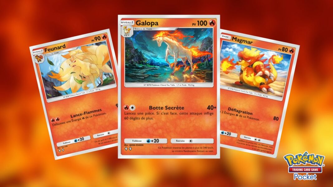 Le deck de feu Rapide Fire 2.0 de Pokémon TCG Pocket avec Galopa détruit la méta Célébi