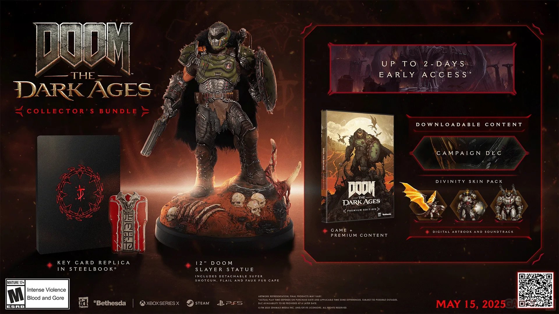 Contenu du Collector's Bundle de DOOM The Dark Ages