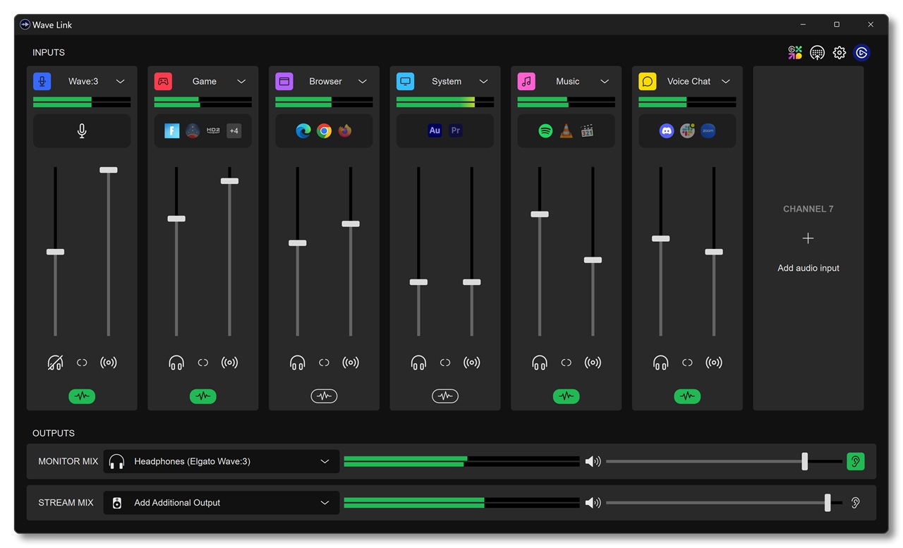 Wave Link 2.0 intègre des outils de traitement audio avancés