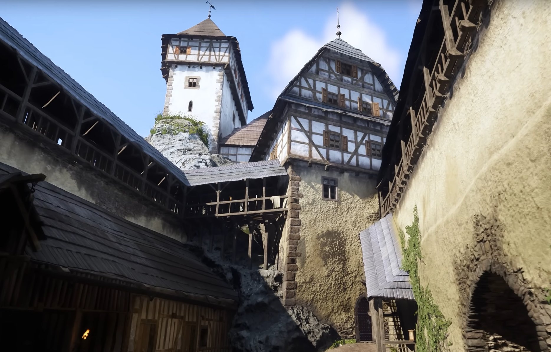 Le château de Trosky de Kingdom Come Deliverance 2, ou Hans est retenu prisonnier