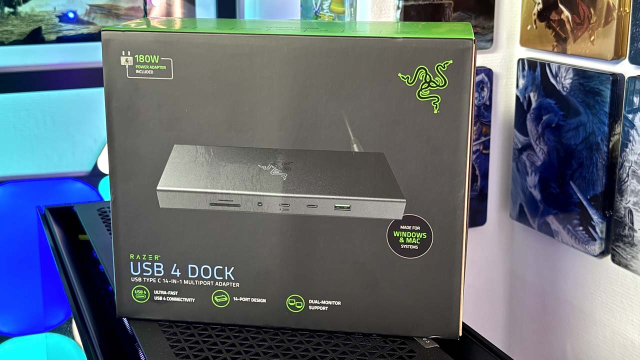 Packaging du Razer USB 4 Dock