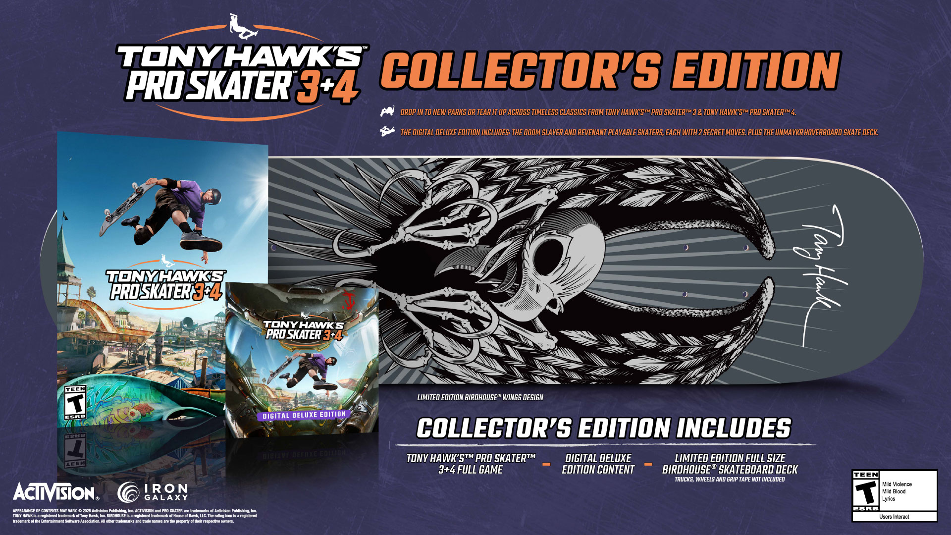 Tony Hawk’s Pro Skater 3 + 4 Collector's Edition